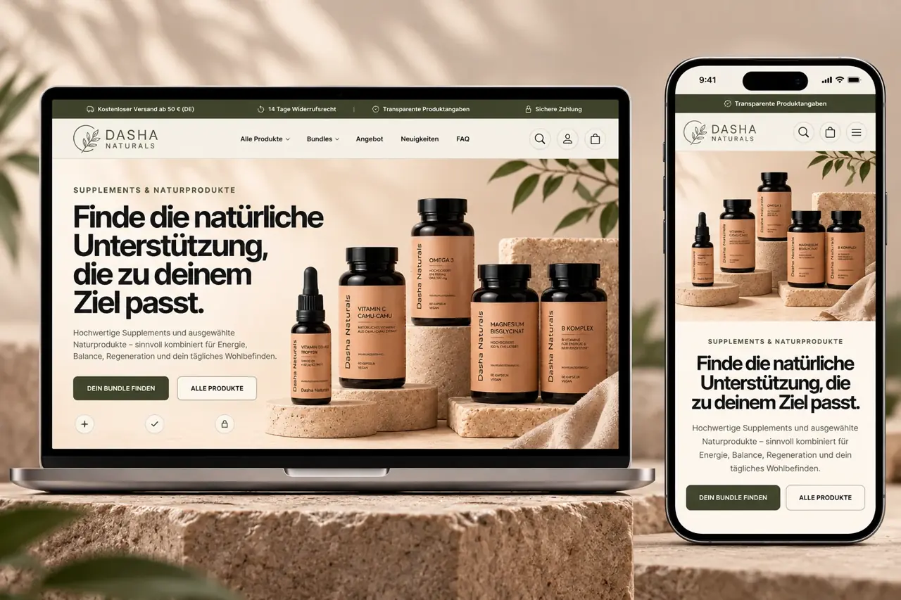 Проект на MegaDev - Dasha Naturals